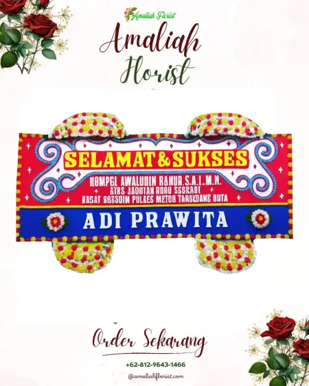 Papan Bunga Ucapan Selamat Jagebob